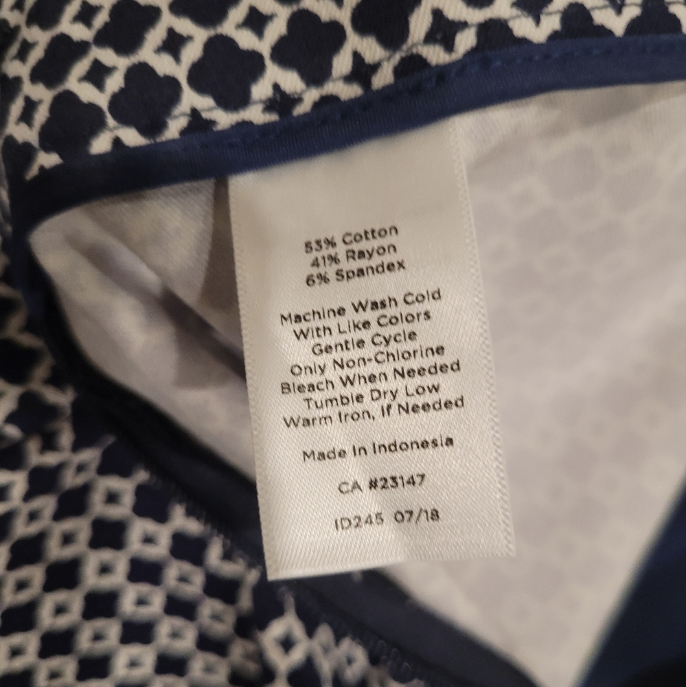 Talbots Chatham Ankle Length Pattern Pants - Picture 6 of 14